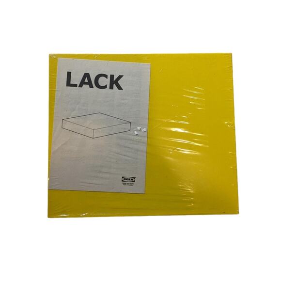 IKEA Lack Floating Wall Shelf RARE Yellow 30x26cm 11.75x 10.25 NEW - Picture 1 of 3